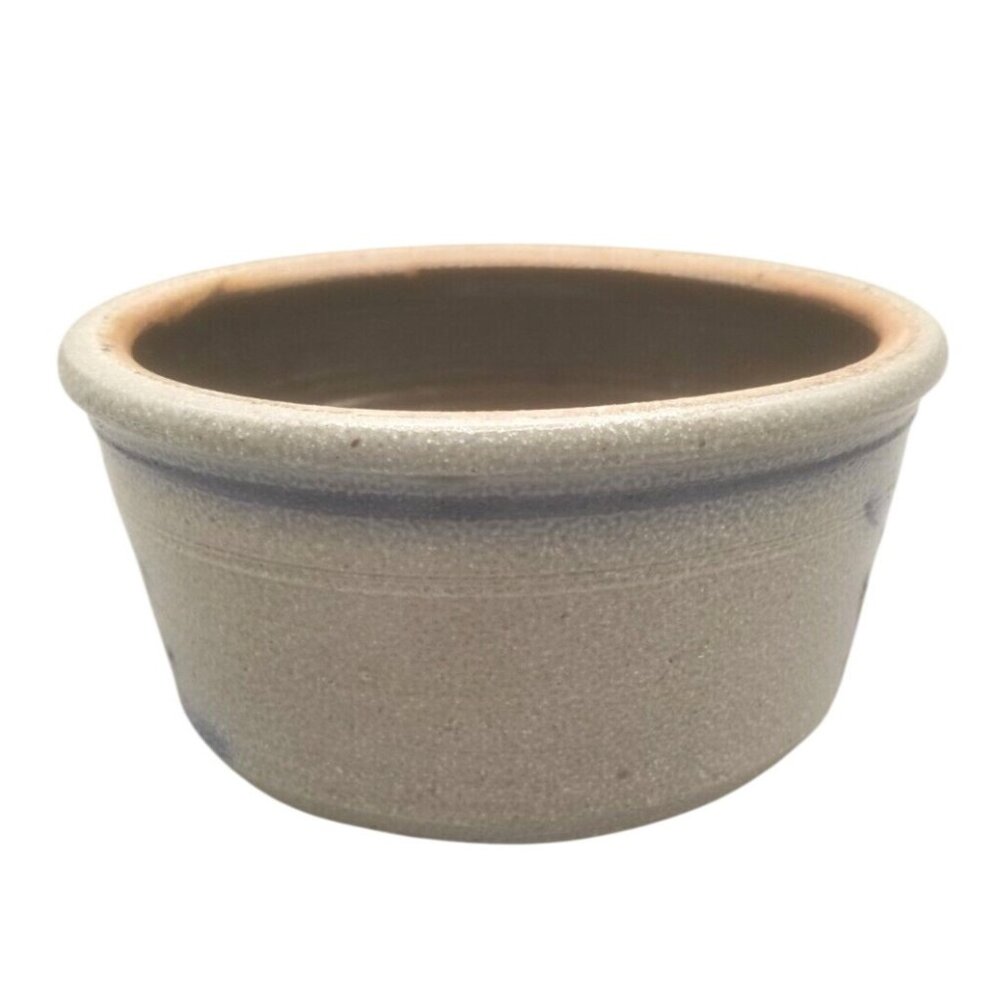 Rowe Pottery Works Salt Glaze Crock Bowl Limited Edition Historical American - Picture 3 of 7